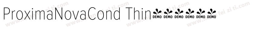 ProximaNovaCond Thin字体转换